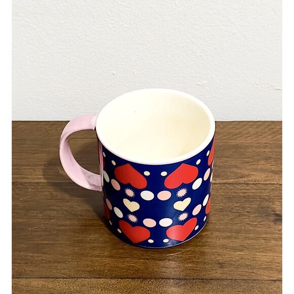 NWT: Maeve by Anthropologie - l'amour, Hearts, Ceramic Coffee Mug - Picture 5 of 5